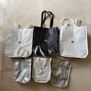 Lululemon Reusable Shopping Bags - Set Of 6